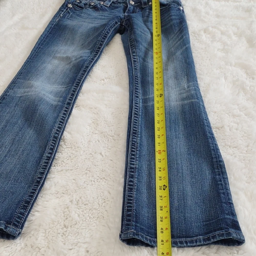 MISS ME BOOT Blue Embellished Jeans - Picture 10 of 17